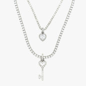 Key to my Heart Set in White Gold