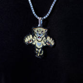 Florida Panthers Official NHL Winter Classic Logo Pendant in White Gold