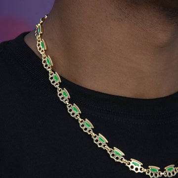 Poing Doré Micro Link Chain in Yellow Gold