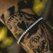 Pulsera de Tenis de Diamantes de Oro Blanco - 3 mm