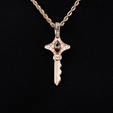Star Key Pendant in Rose Gold