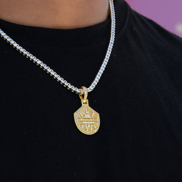 Seattle Storm Official WNBA Primary Micro Logo Pendant in Yellow Gold