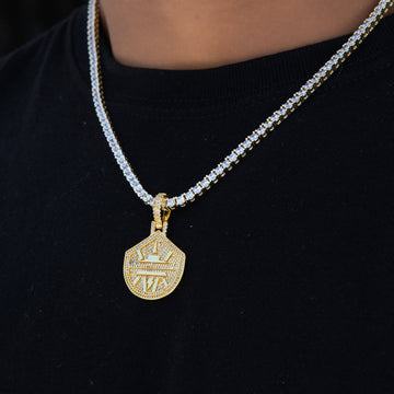 Seattle Storm Official WNBA Primary Micro Logo Pendant in Yellow Gold