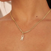 Colgante "OMG" - Oro amarillo