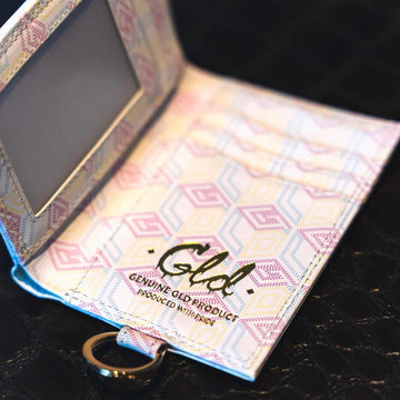 Cadena para Cartera (Blanca con estampado rosa/amarillo)