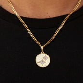 Colgante Moneda GLD Stars - Oro Amarillo