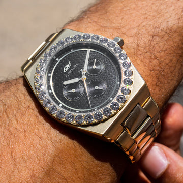 Alpha Era® Oro de 42 mm - Bisel Iced