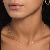 Cadena estilo cuerda de oro macizo (1.5mm)
