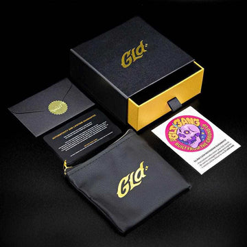 8mm Pave Set Stud Earrings in White Gold - The GLD Shop