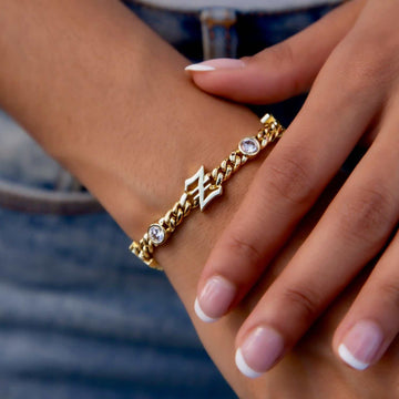 Pulsera personalizada gótica cubana