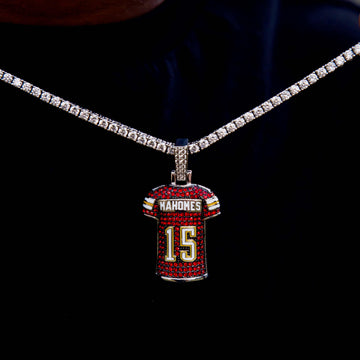 Colgante de la camiseta de Patrick Mahomes de los Kansas City Chiefs