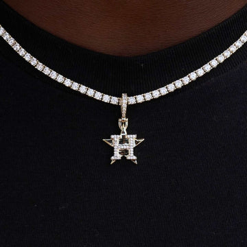 Colgante con micro logotipo oficial de los Houston Astros de la MLB