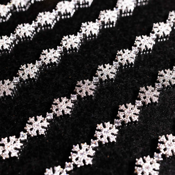 Fivio Snowflake Bracelet - White Gold