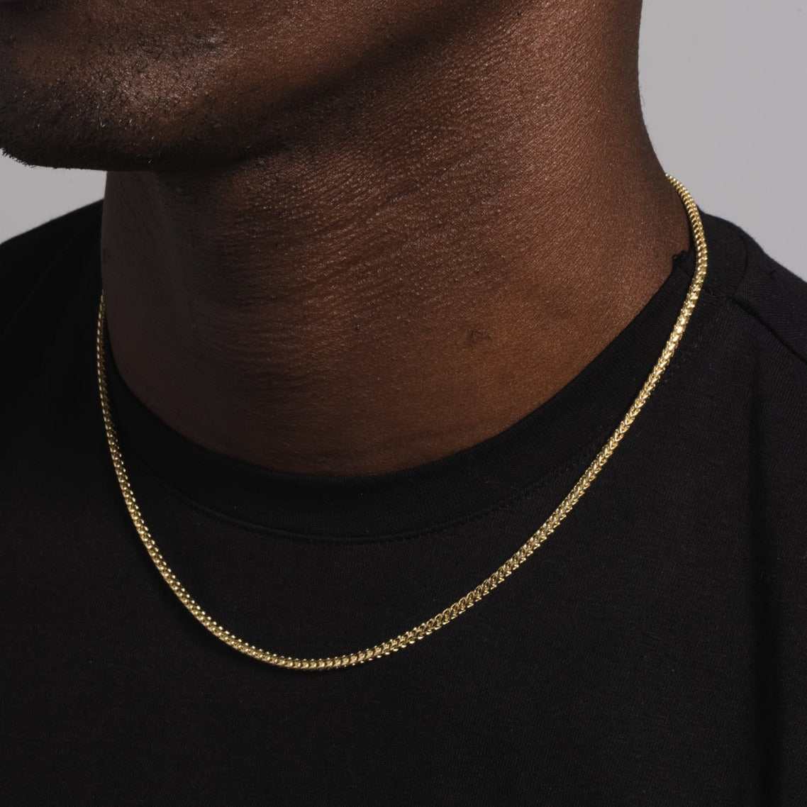 Solid Gold Franco Chain – The GLD Shop