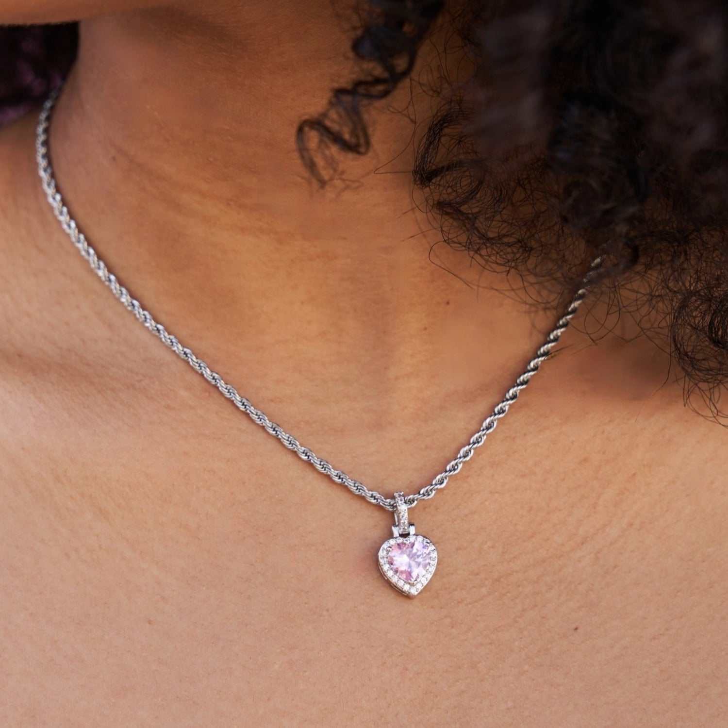 Pink Heart Pendant The GLD Shop