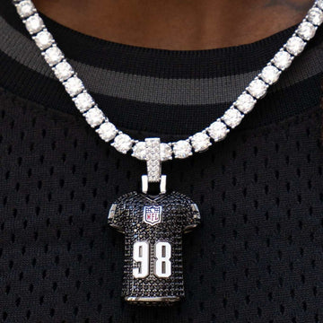 Colgante de la camiseta de Maxx Crosby de los Las Vegas Raiders