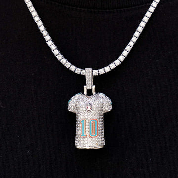 Colgante de la camiseta de Tyreek Hill de los Miami Dolphins