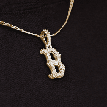 Colgante con micro logotipo oficial de la MLB de los Boston Red Sox