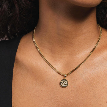Cancer Micro Coin Pendant - The GLD Shop