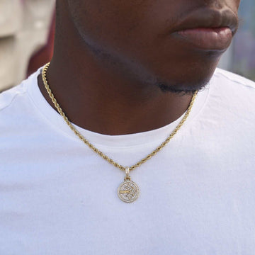 Pittsburgh Steelers Official NFL Micro Logo Pendant - Yellow Gold
