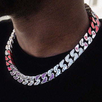 Houston Rockets Colored Cuban Chain