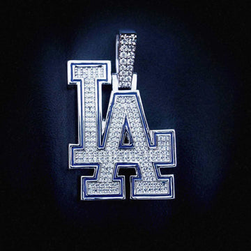 Colgante con el logotipo oficial de la MLB de Los Angeles Dodgers