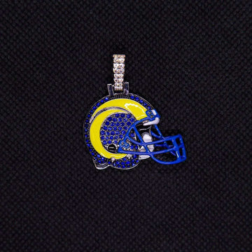 Colgante de casco oficial de la NFL Los Angeles Rams