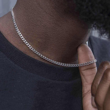 Micro Cuban in White Gold - The GLD Shop