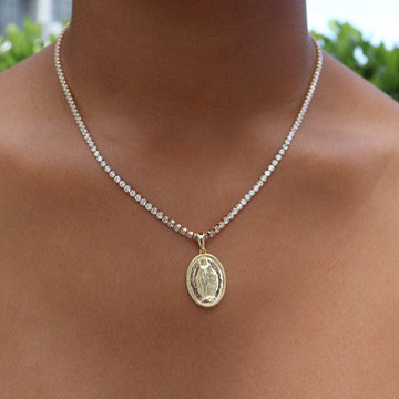 Micro Lady of Guadalupe Pendant - The GLD Shop