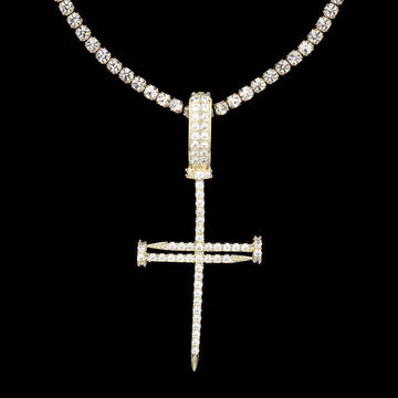 Nail Cross in Yellow Gold - The GLD Shop