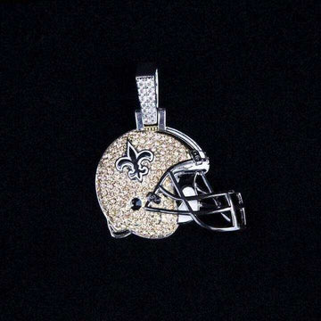Colgante de casco oficial de la NFL de los New Orleans Saints