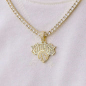 New York Knicks Official NBA Micro Logo Pendant