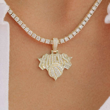 New York Knicks Official NBA Micro Logo Pendant