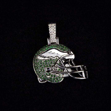 Colgante de casco oficial de los Philadelphia Eagles de la NFL