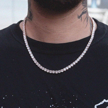 Diamond Tennis Chain in Rose Gold- 5mm