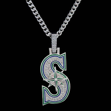 Colgante con el logo oficial de los Seattle Mariners de la MLB