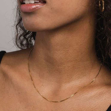 Solid Gold Box Chain 1.5mm - The GLD Shop