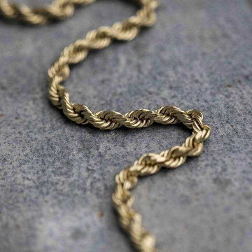 Solid Gold Rope Chain (2mm) - The GLD Shop