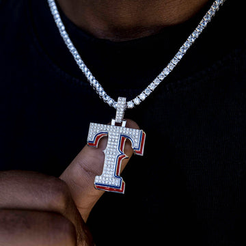 Colgante con el logotipo oficial de los Texas Rangers de la MLB