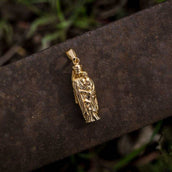 The Virgin Mary Pendant in Yellow Gold Vermeil