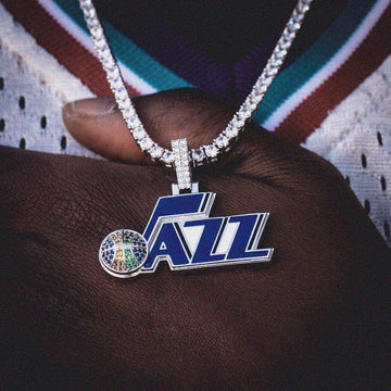 Colgante con el logotipo oficial de la NBA de los Utah Jazz