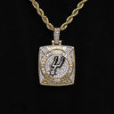 San Antonio Spurs Championship Pendant - Yellow Gold