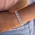 Diamond Cuban Necklace + Bracelet Bundle in White or Yellow Gold - 8.5mm