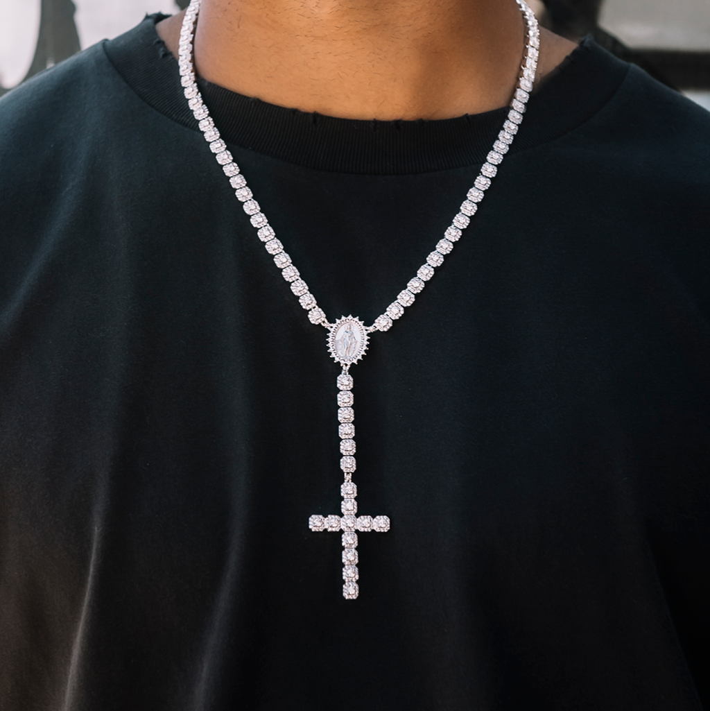 アクセサリー S'YTE BRASS CHAIN ROSARY NECKLACE BRASS CHAIN ROSARY NECKLACE(FREE SIZE Silver): S'YTE｜THE