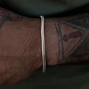 Pulsera de cadena tipo serpiente de oro blanco - 4mm