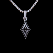 Las Vegas Aces Official WNBA Logo Pendant in White Gold