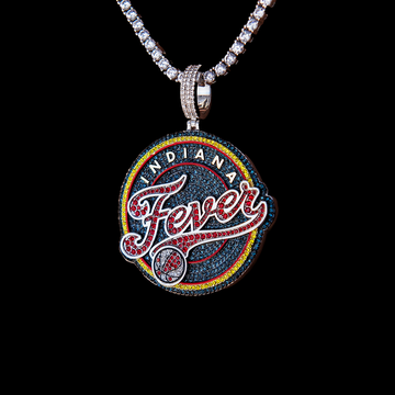 Indiana Fever Official WNBA Logo Pendant in White Gold