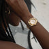 Bisel Estriado Alpha Era® de 42 mm en Oro Amarillo