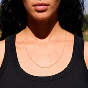 Cable Chain Necklace in Yellow Gold