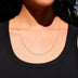 Collar de cadena de eslabones en oro amarillo